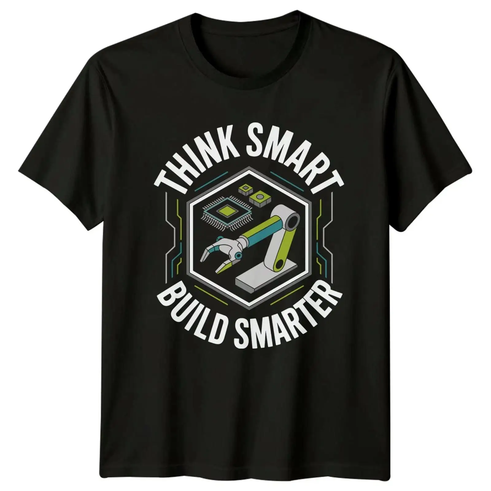 Vintage Fashion Herren - Think Smart Build Smarter Erkek Tişörtü