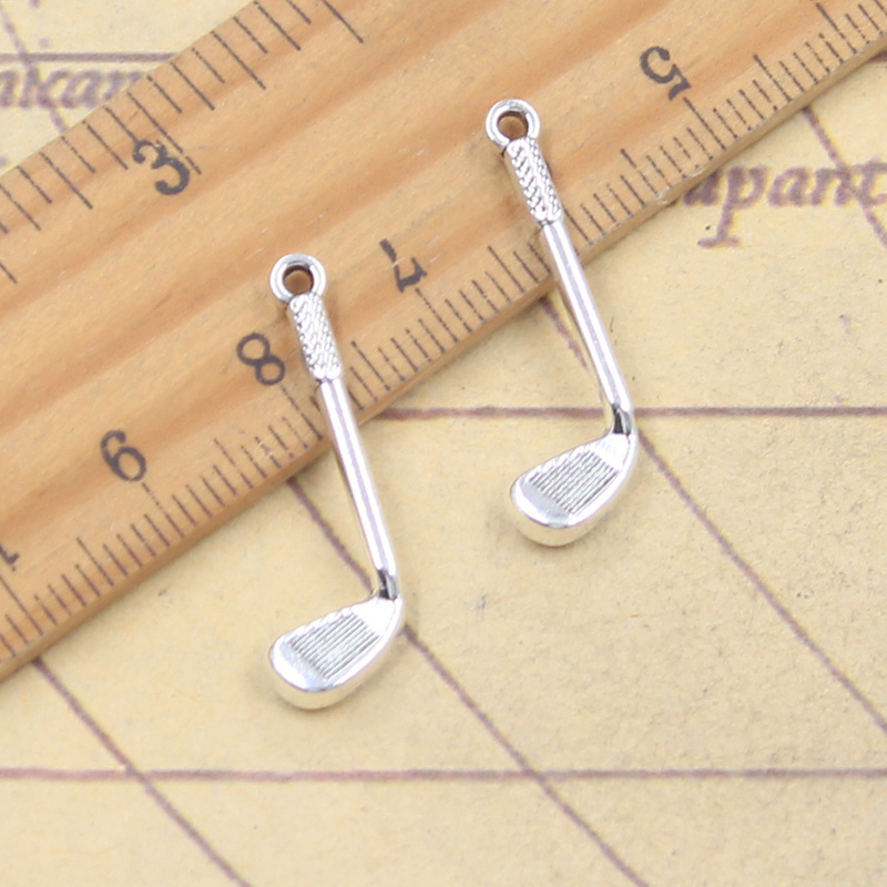 Vintage Fashion Club Photos - 20 adet Charms golf kulübü 27x9mm
