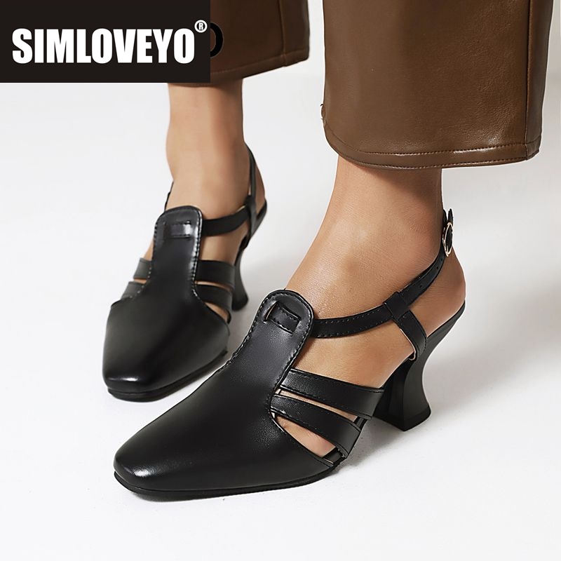 Vintage Style Women Fashion - SIMLOVEYO 2025 Moda Günlük Kadın Sandaletleri