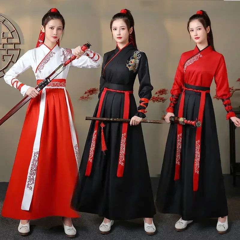 Vintage Style Women Fashion - Modern Hanfu Kadın Üst Etek 2
