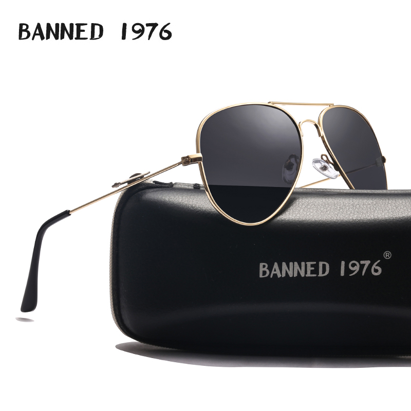 Vintage Fashion Brand Names - Polarize Havacılık Güneş Gözlüğü Metal Çerçeve