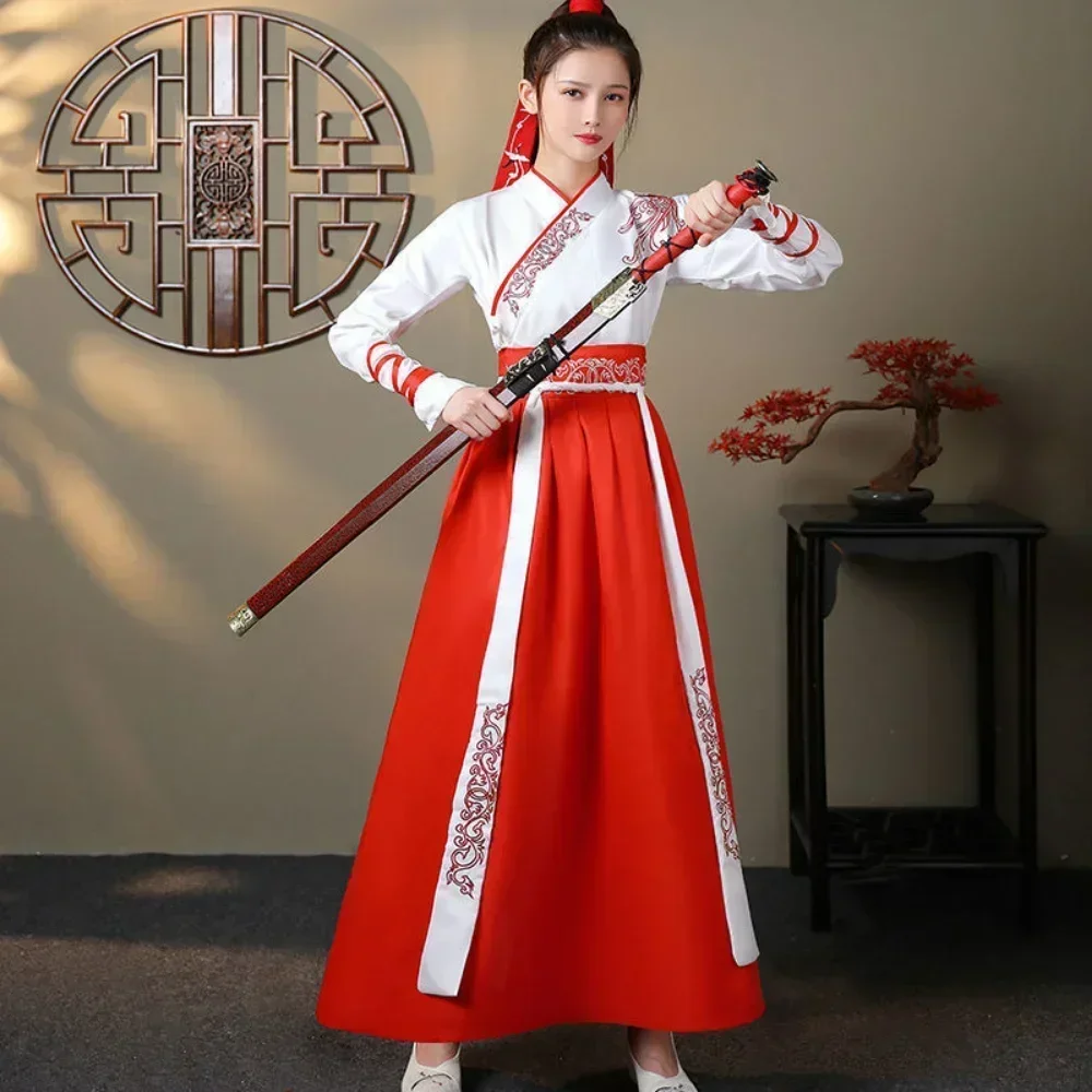 Vintage Style Women Fashion - Modern Hanfu Kadın Üst Etek 2