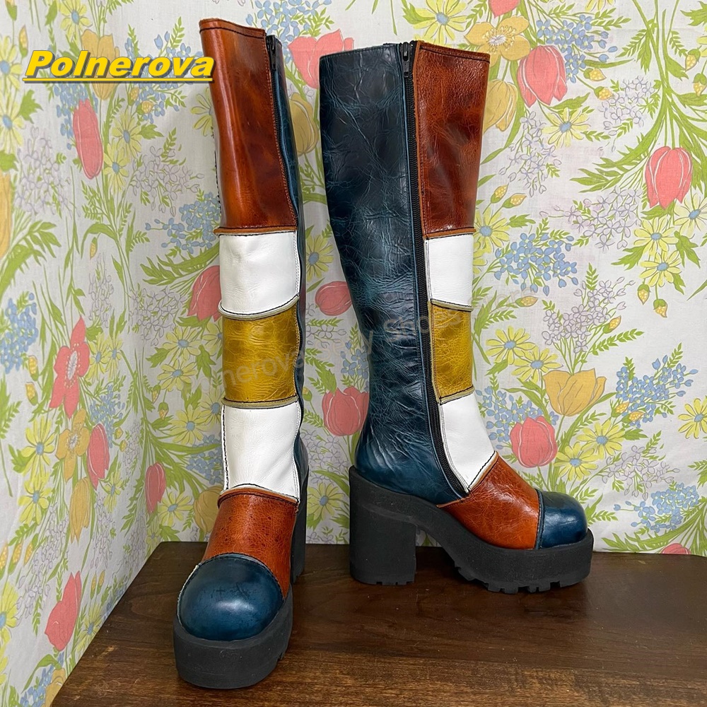 Kadın Retro Patchwork Deri Diz - Vintage Style Women Fashion incelemesi ve fiyatı