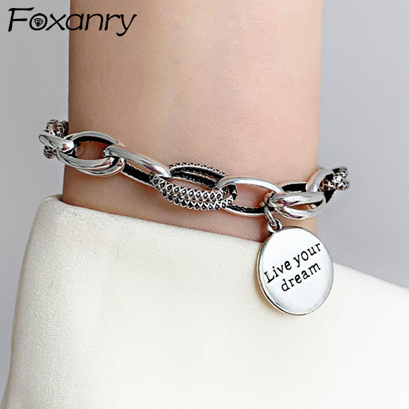 Foxanry Gümüş Renk Kalın Zinci - Vintage Fashion Tags incelemesi ve fiyatı
