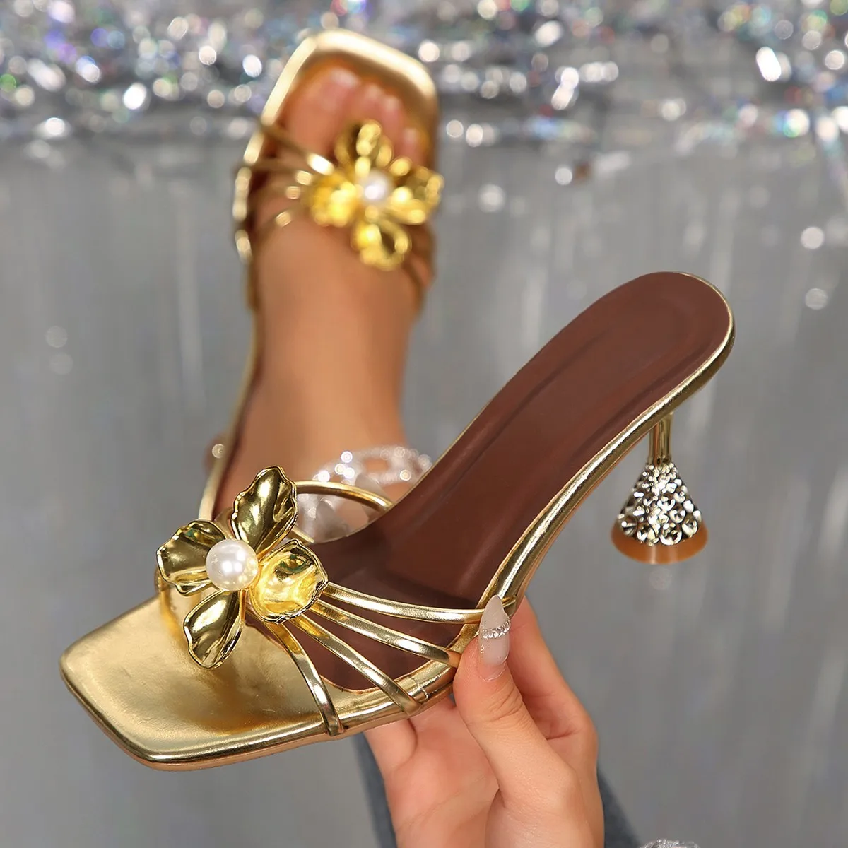 Vintage Metal Çiçek Kristal Ko - Vintage Fashion Dresses incelemesi ve fiyatı