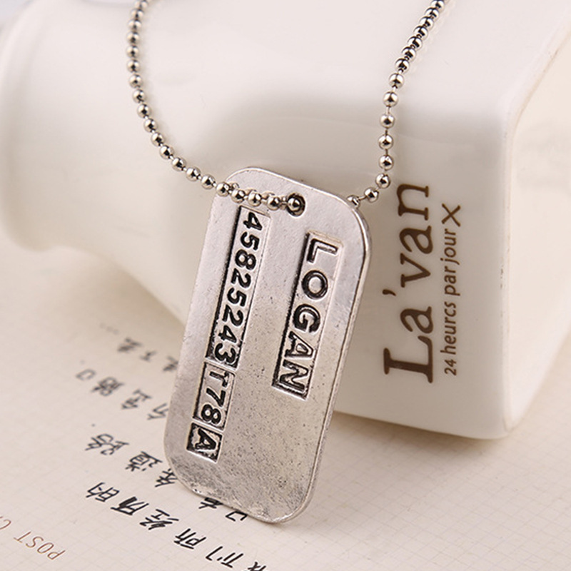 X Erkekler Kolye Logan Hugh Ja - Vintage Fashion Tags incelemesi ve fiyatı