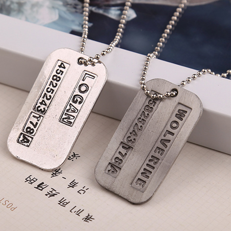 X Erkekler Kolye Logan Hugh Ja - Vintage Fashion Tags incelemesi ve fiyatı