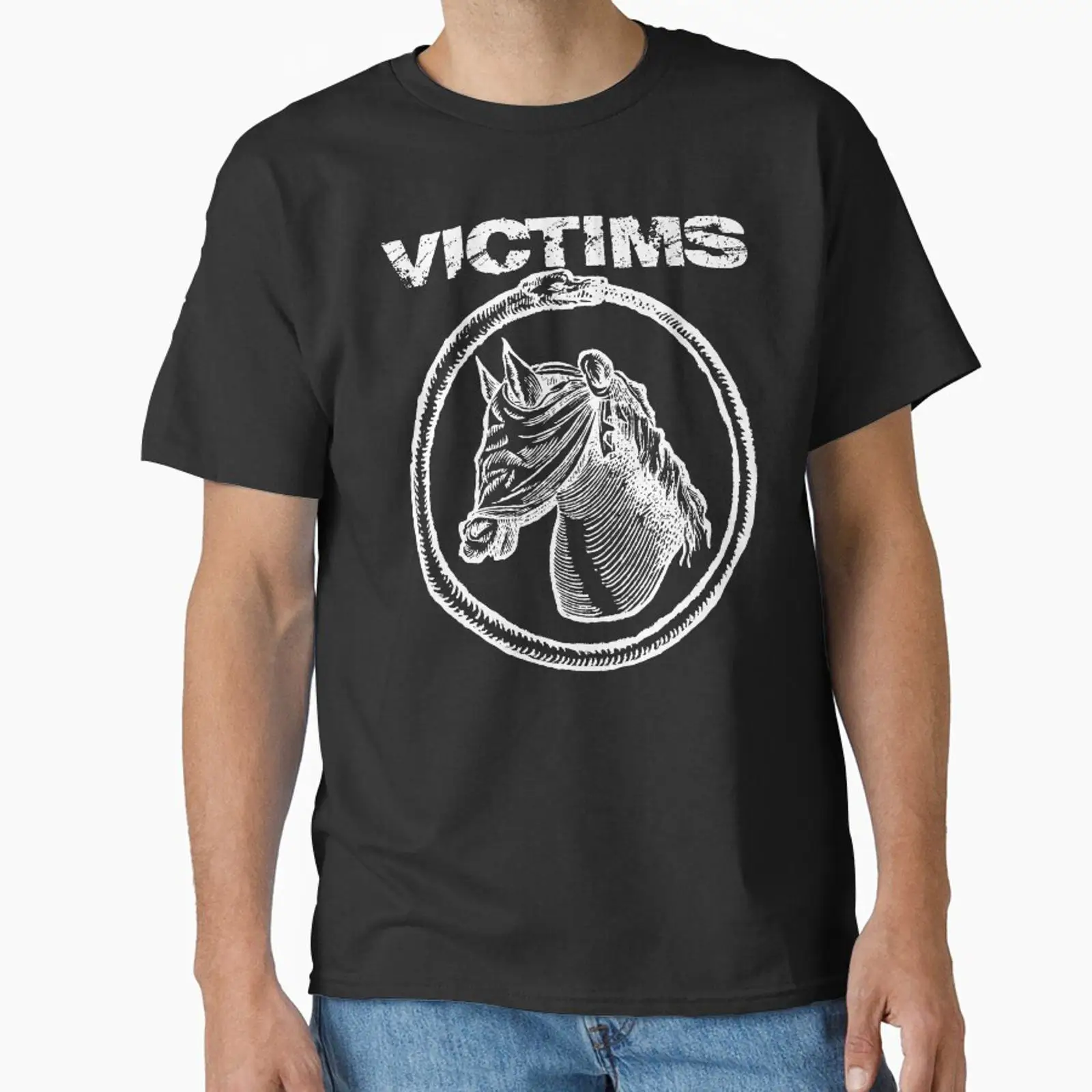 VICTIMS HORSE Klasik Tişört vi - Vintage Fashion Victim incelemesi ve fiyatı