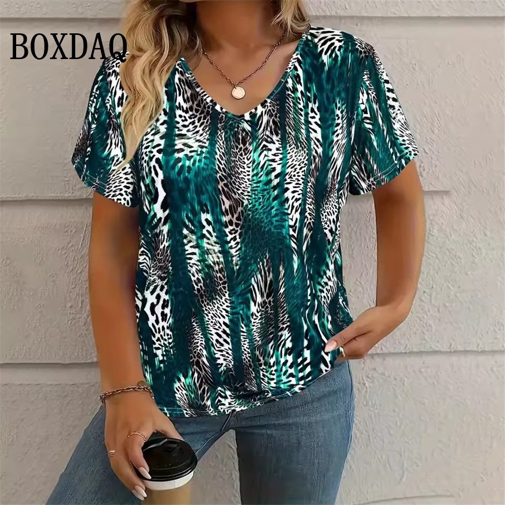 Yaz Vintage Leopar 3D Baskı T- - Vintage Fashion Ai incelemesi ve fiyatı